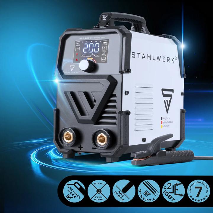Actual product image Stahlwerk Electrode welding machine ARC 200 Synergic Pro fully equipped