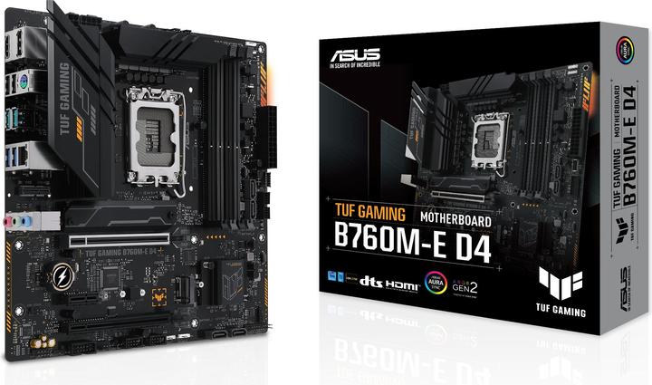 Produktbild ASUS TUF GAMING B760M-E D4 (LGA 1700, Intel B760, mATX)