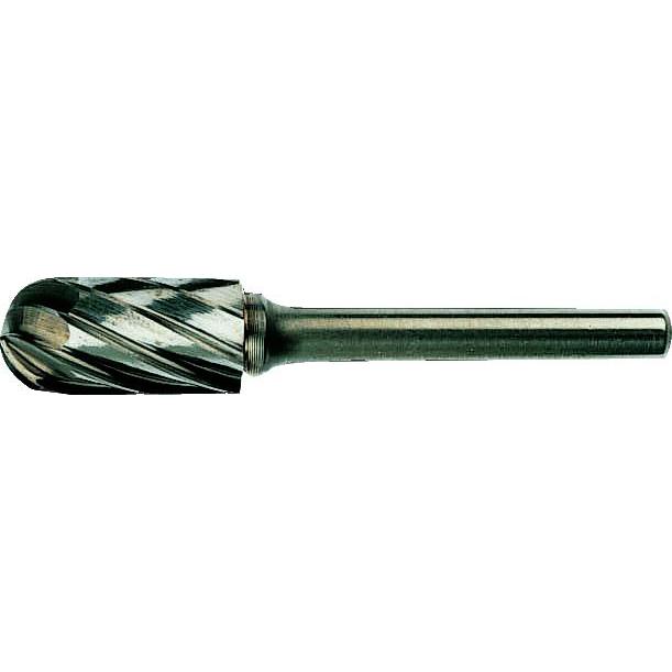 Irimo, Fräser, 12.7 mm x 25 mm - Ø6 mm Rotorfräser aus Hartmetall für Aluminium, Kugelzylinderform 6