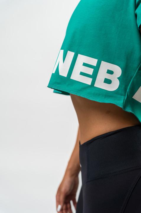Actual product image Nebbia Oversized Crop Top Powerhouse 279 - green (XS)