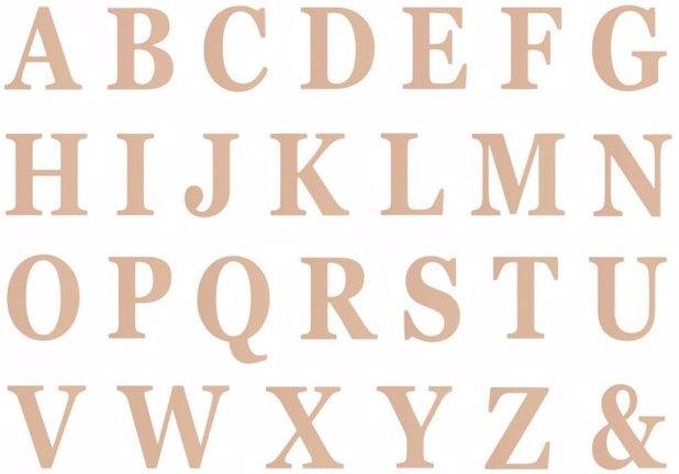 Image du produit Chaks Lettres - or rose (48 Pièces) (48 pcs)
