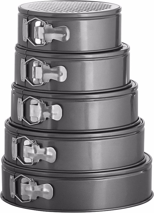 Image du produit Rosenstein & Söhne 5er-Set Anti-Haft-beschichtete Springformen