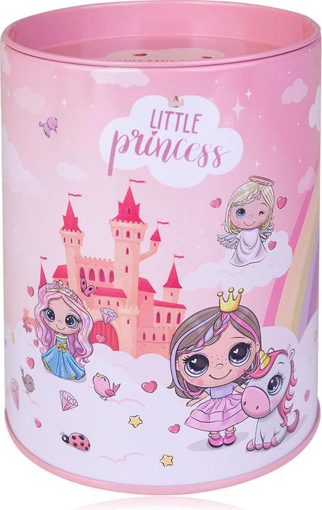 Image du produit Accentra Set de bain LITTLE PRINCESS dans une tirelire en étain, comprenant 80ml de bain moussant, 50g de (Set soin du corps)