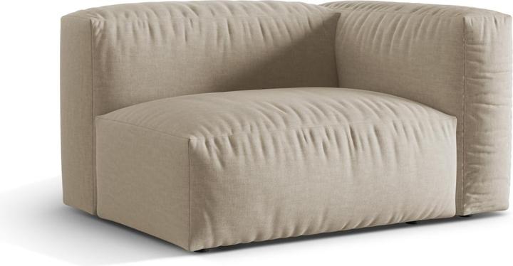 Image du produit Micadoni Chauffeuse Droit, "Martina", 1 Place, 121x106x75 Fabriqué en Europe (Canapé modulaire, 1 place)