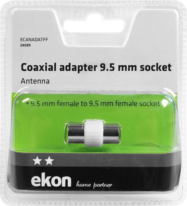 Actual product image Ekon Female - female coaxial antenna adapter (Antenna cable)