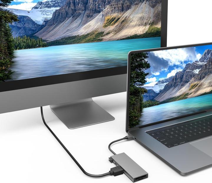 Actual product image Hama USB-C-Multiport Adapter (USB-C, 6 Ports)