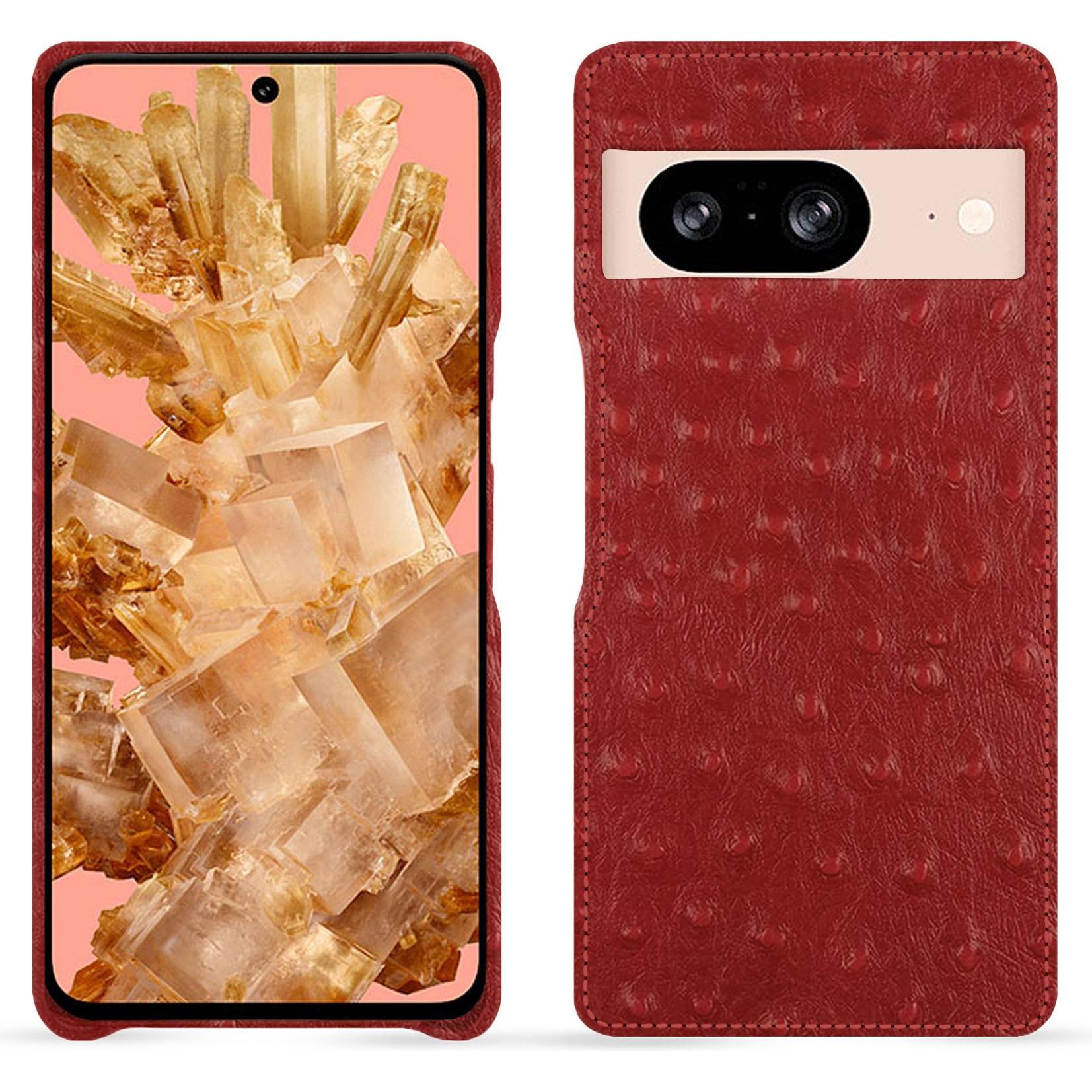 Noreve Lederschutzhülle (Google Pixel 8), Smartphone Hülle, Rot