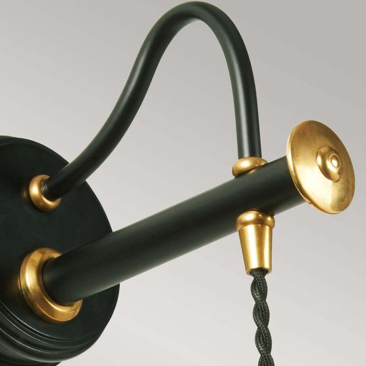 Produktbild Elstead Lighting Douille Wandleuchte E27 Schwarz-Messing poliert (E27)