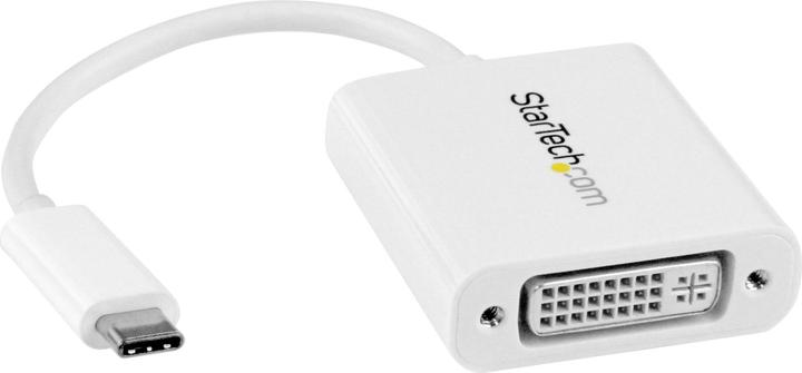 Produktbild StarTech USB-C To Dvi Adapter - White (DVI, 18.70 cm)