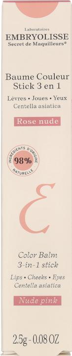 Image du produit Embryolisse - Color Balm 3-In-1 Stick Nude Pink 2,5G (EMB419000) (Stick de soin des lèvres)