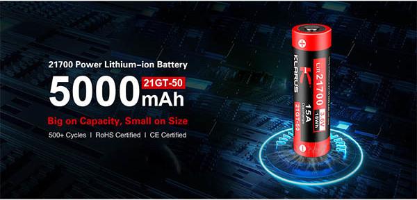 Produktbild Klarus 21700 Akku (1 Stk., 21700, 5000 mAh)