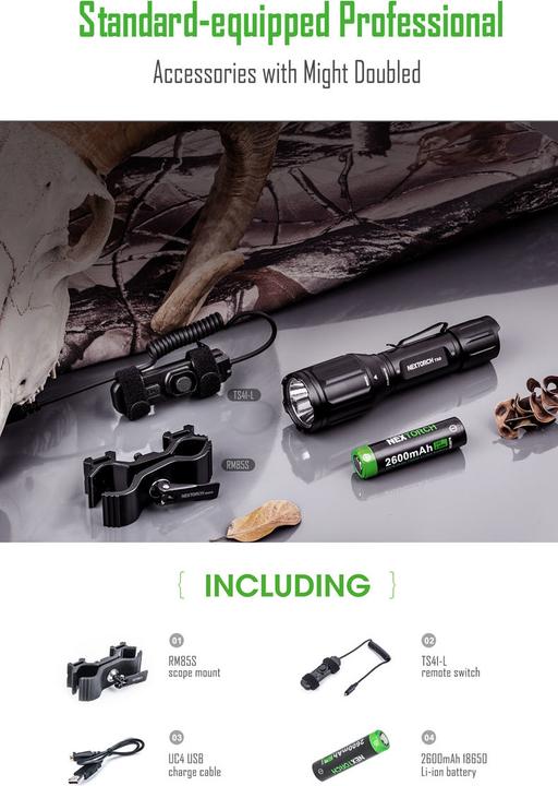 Actual product image Nextorch T5G Hunting Set LED Flashlight (170 lm)