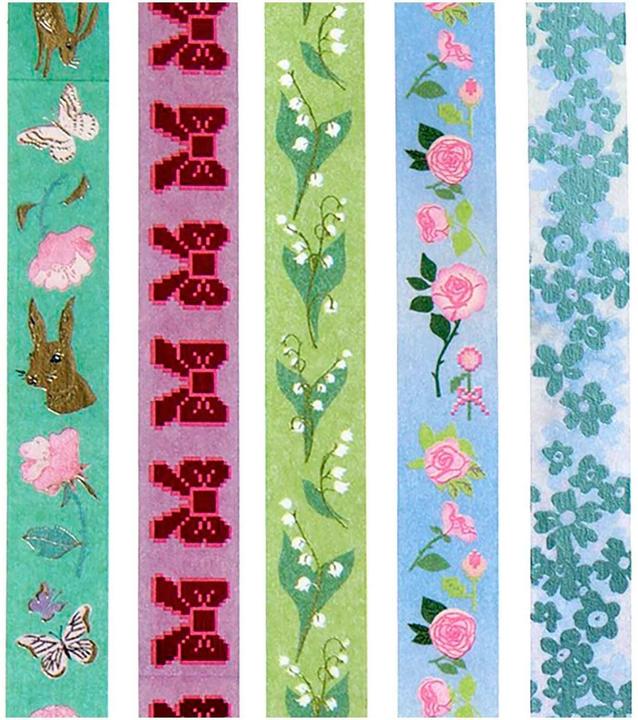Immagine prodotto Rico Design Tape Set La Vie En Rose, Green / Blue F (10 m)