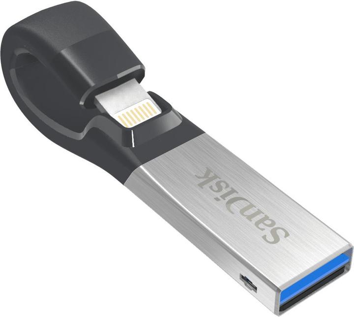 Actual product image SanDisk iXpand Flash Drive 16GB (16 GB, USB-A, Lightning, USB 3.0)
