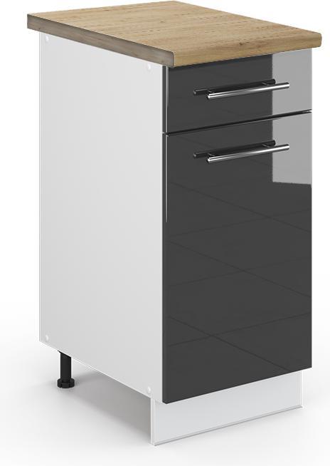 Anthracite high gloss, Charcoal, Gold power oak, White