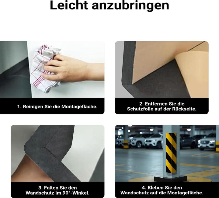 Produktbild Wiltec Garagen Wandschutz Selbstklebend Türkantenschutz Einparkhilfe Auto Garage