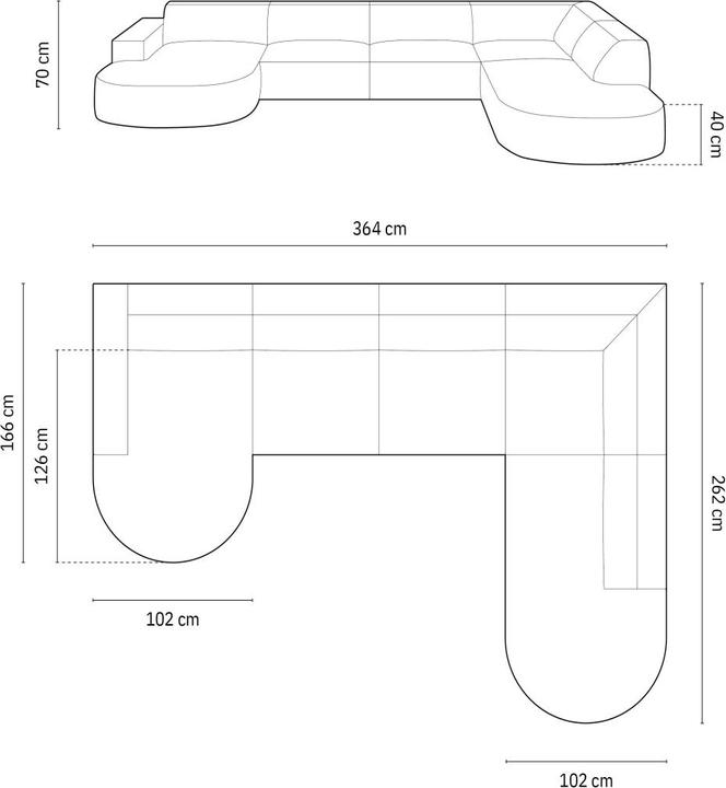 Actual product image Micadoni Jodie (Sofa landscape)