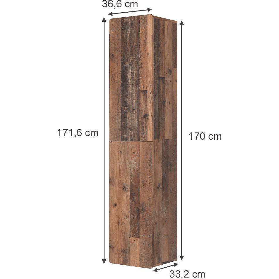 Thumbnail - Vichy, Badezimmerschrank, Hochschrank Izan, Oldstyle, 36.6 x 171.6 cm