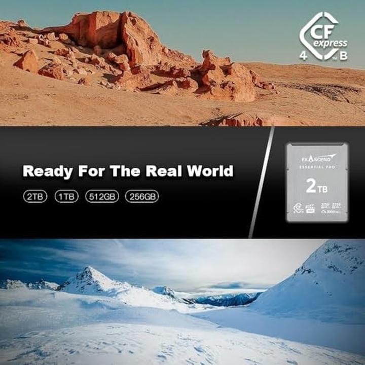 Actual product image Exascend CFexpress 4.0 Type-B (Essential Pro) 256GB (256 GB, CFexpress type B)