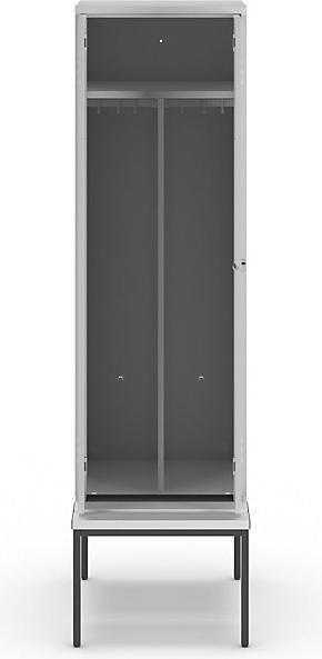 Actual product image Wolf Clothes locker with bench underneath (60 cm, 214 cm)