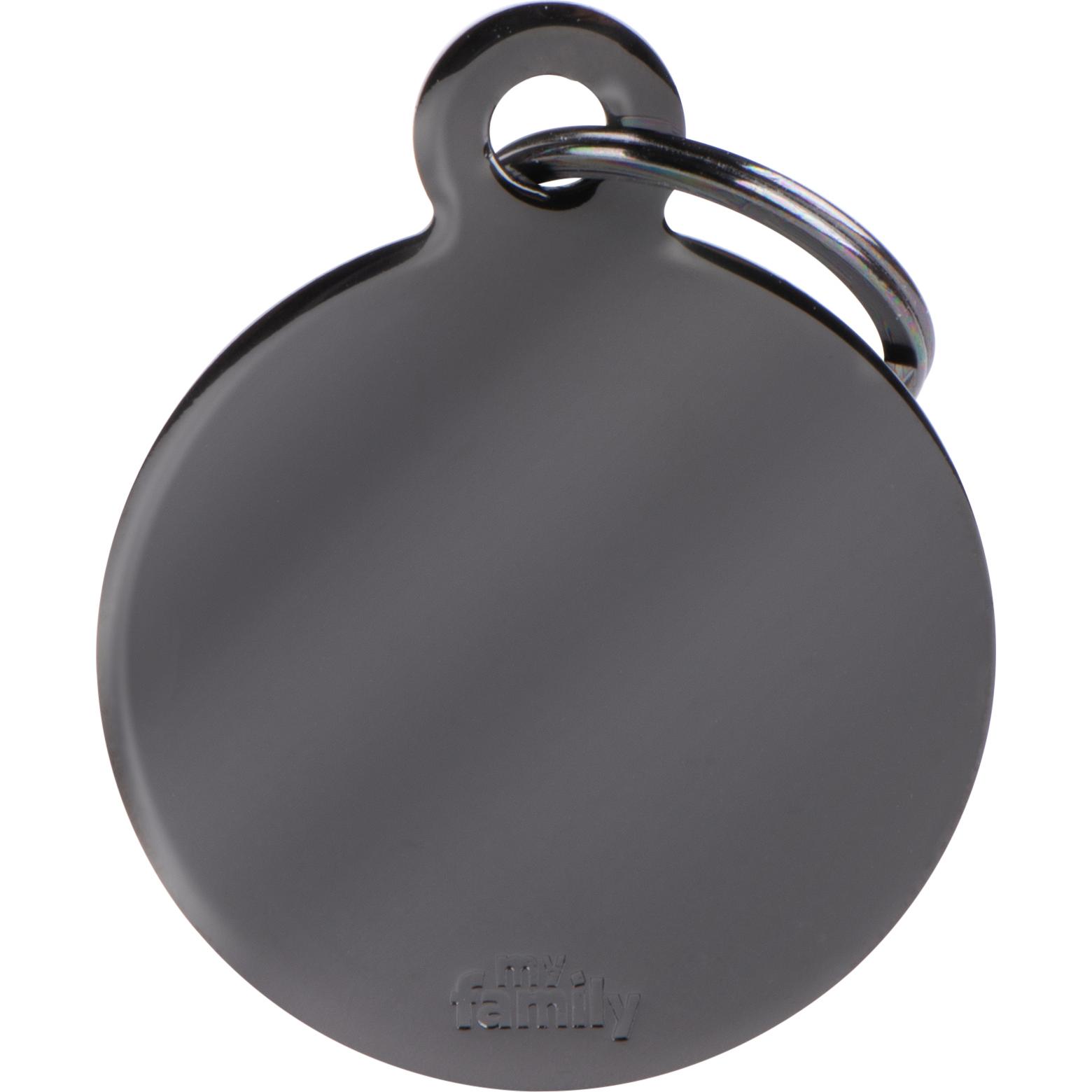 Myfamily MyFa tegn Basic, cirkel stor, brass, sort (Cane), Collare + Guinzaglio