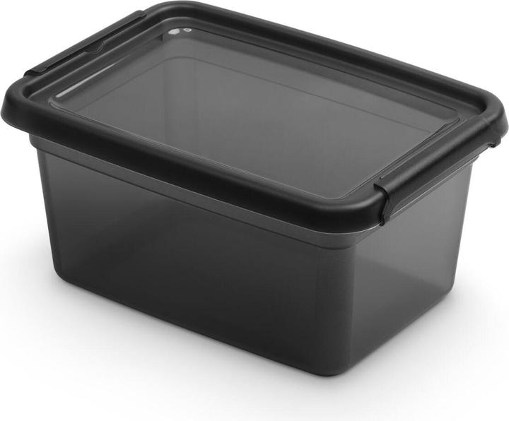 Actual product image Lumarko Storage tin MOXOM BaseStore Colour, 1.5 l, charcoal, transparent black (1.50 l)