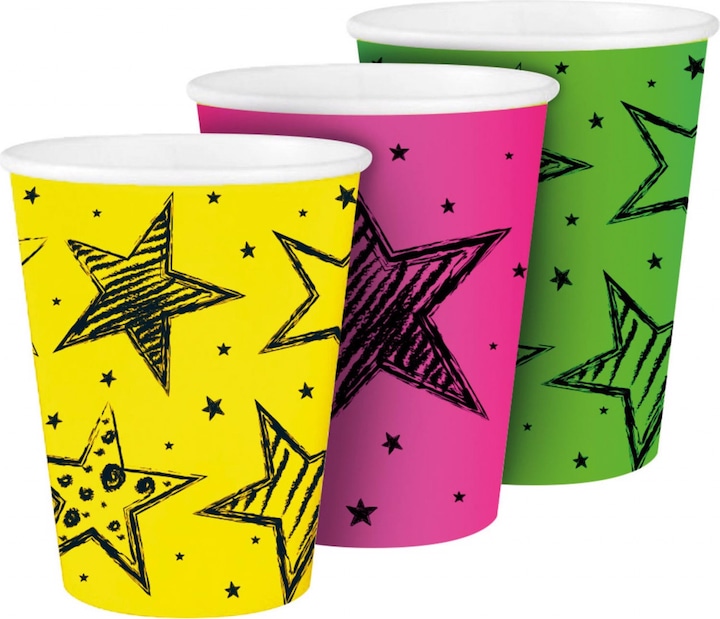 Image du produit Folat Gobelet Neon Party (6 x)