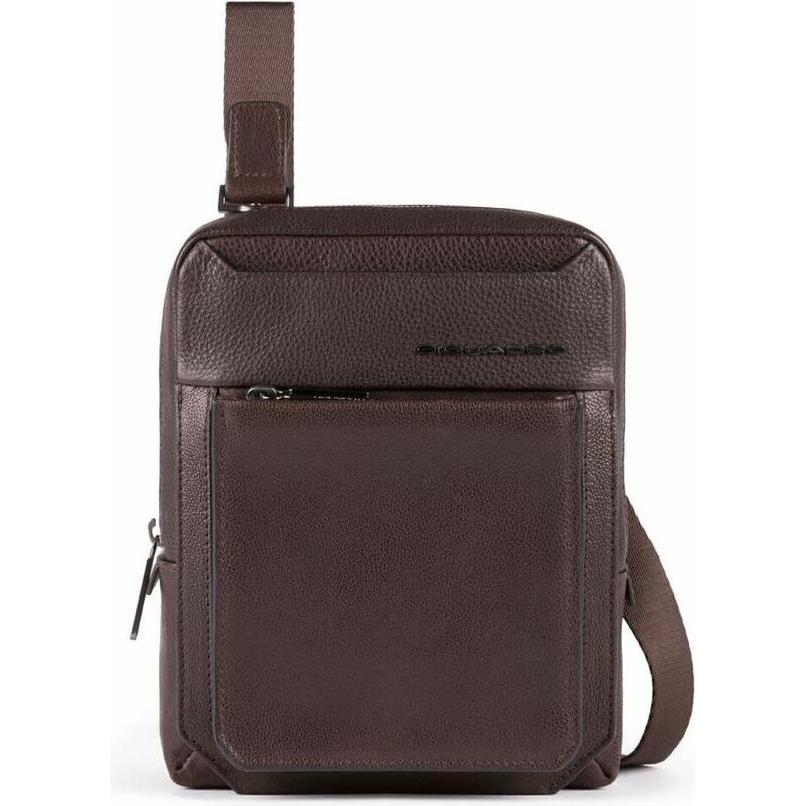 Piquadro, Mannen, Handtas, Tallin, Leather Crossbody Bag, Brown, CA3084W108, 23 X 18 X 5 cm, Bruin