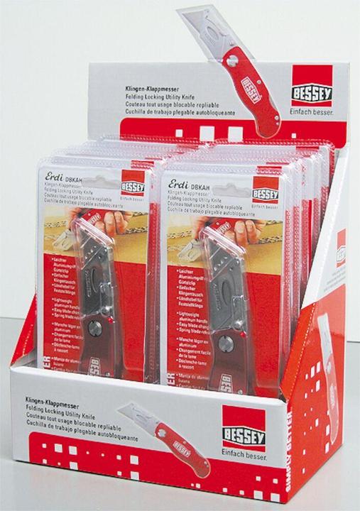 Produktbild Bessey Klingen-Klappmesser mit Aluminiumgriff DBKAH-EU (Cutter)