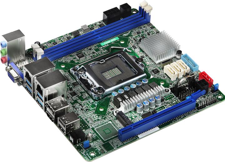 Image du produit AsRock Rack C246 WSI - Carte mère - Mini-ITX - LGA1151 Socket - C246 - USB 3.1 Gen 1 (LGA 1151, Intel C246, Mini-ITX)