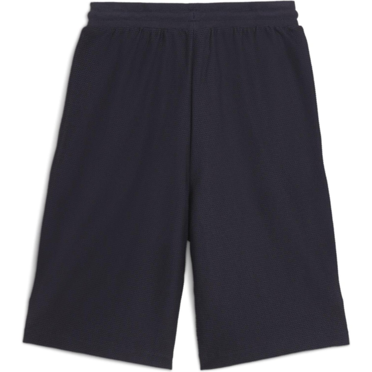 Thumbnail - Puma, Herren, Sporthose, PREMIUM ESS Jacquard Long Line Relaxed Shorts 11" (XS), Blau, XS