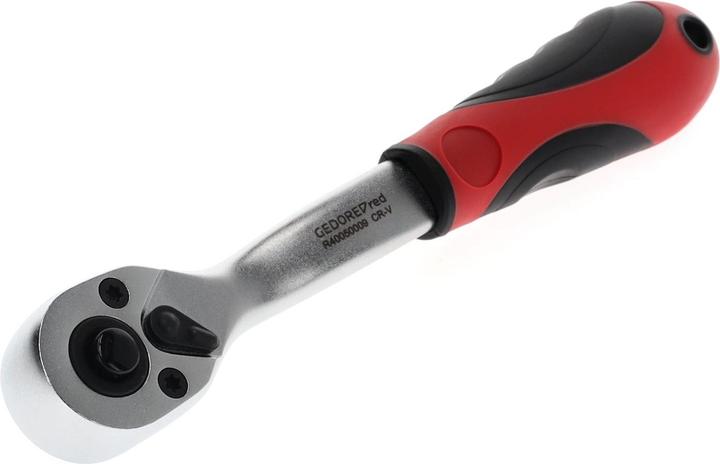Actual product image Gedore Red red R40050009 2C reversible ratchet 1/4 cranked 145 mm Reverse swivel angle 10° (1/4")