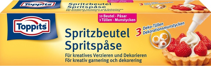 Actual product image Toppits Spritspåsar 10st (Obs 12st DFP) (Piping bag set)