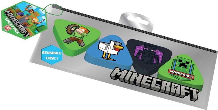 Produktbild Minecraft Radiergummis Ikone Set 4erPack