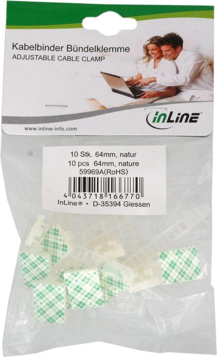 Produktbild InLine Kabelbinder Bündelklemme (Kunststoffkabelbinder, 64 mm, 10 Stk.)