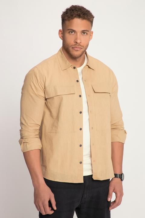 Immagine prodotto Sthuge Hemd, Overshirt, Leinenmix, Langarm, Kentkragen (XXL)