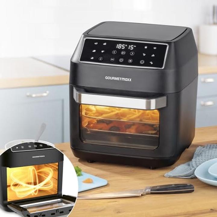Actual product image Gourmetmaxx Heissluftfritteuse mit 10 Funktionen und Zubehörset