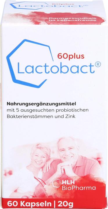 Actual product image Lactobact 60plus capsule (60 Piece, Capsules, 21 g)