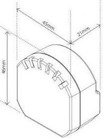 Actual product image Heatit HEAE1444449 - ZM Dimmer 250W 800 series (Dimming actuator)