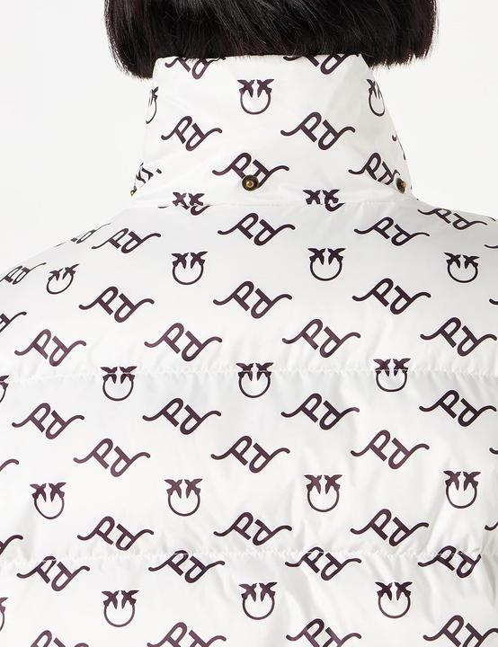 Actual product image Pinko Irma Quilted Canvas Logo Jacket (L)