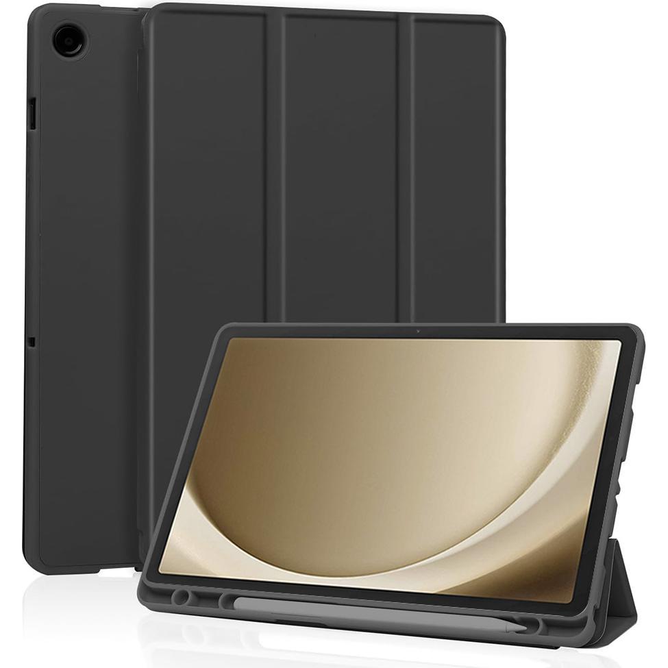 Techsuit - Flex Trifold (with Pencil Holder) - Samsung Galaxy Tab A9 Plus - Black (Samsung Galaxy Tab A9), Cover tablet, Nero