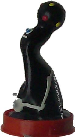 Actual product image Erco Hand-painted latex condom with seal motif, black (1 pcs.)