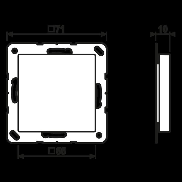 Actual product image JUNG Blanking plate A ws mt A594-0WWM