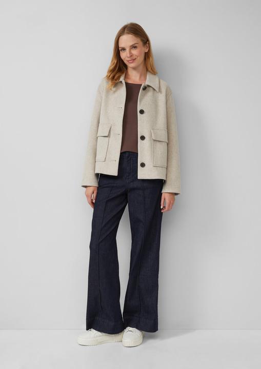 Produktbild S.Oliver T-Shirt Fliessendes Jersey-Shirt mit überschnittenen Schultern (38)