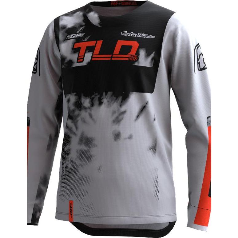 Troy Lee Designs, Velotrikot, GP Jersey, Astro, light gray/orange, youth XL (XL), Orange, Grau, XL