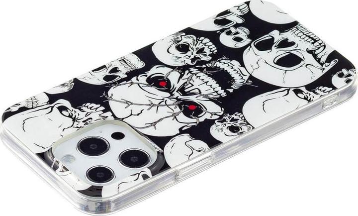 Actual product image Cover-Discount iPhone 15 Pro - Glow in the Dark Silicone Skull Case (Apple iPhone 15 Pro)