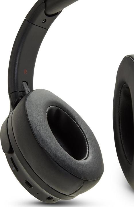Actual product image Aiwa HST-250BT Bluetooth On-Ear Headphone with HyperBass, Black EU (12 h, Cable, Wireless)