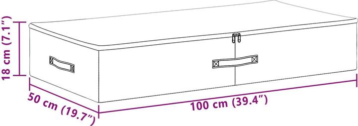 Actual product image vidaXL Aufbewahrungsbox (50 cm, 2x)