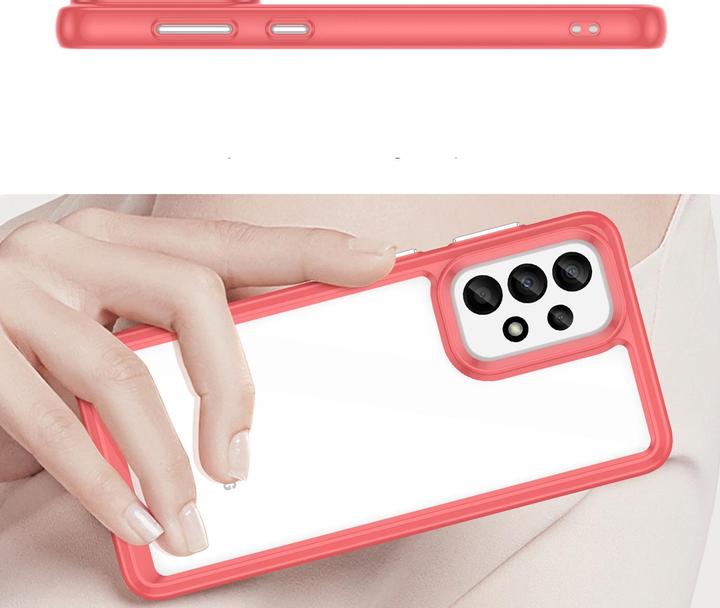 Actual product image Hurtel Outer Space Case for Samsung Galaxy A33 5G cover with a flexible frame red (Samsung Galaxy A33 5G)