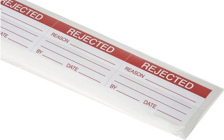 Image du produit RS PRO Etiquette inscriptible vinyl Refusé